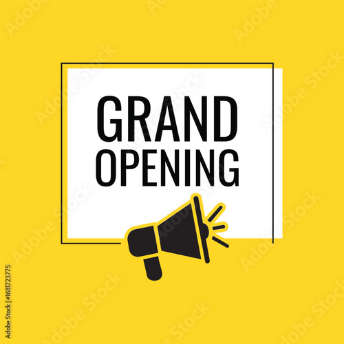 Megaphone with grand opening speech bubble. Loudspeaker. Banner for business, marketing and advertising. Vector illustration stock illustration
Advertisement, Announcement Message, Backgrounds, 