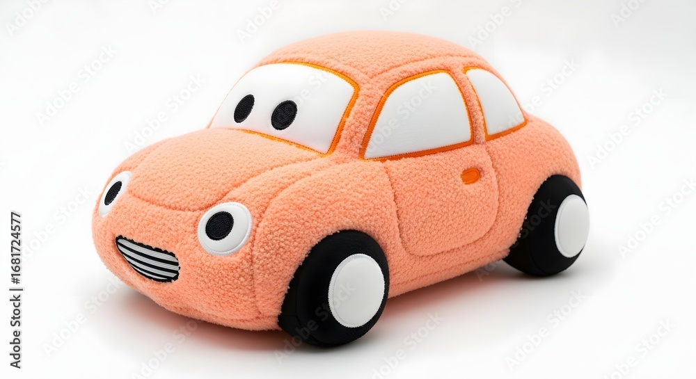 custom made wallpaper toronto digitalAdorable Peach Plush Car Toy Soft Cartoon Vehicle for Kids