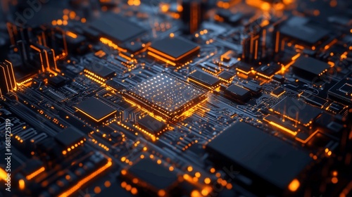 Exploring semiconductor nano technology a closeup view of advanced circuitry in a dynamic urban environment