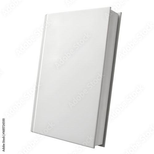Mocup blank book isolated on white