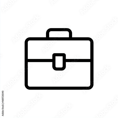 black briefcase icon