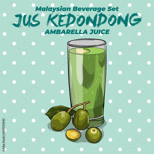 Malaysian Cuisine Beverages Set_Jus Kedondong