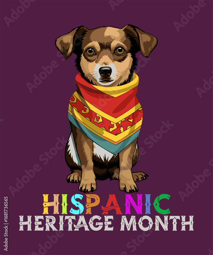 National Hispanic Heritage Month Dog Vigorous