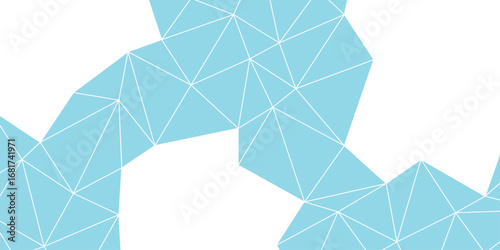 A geometric structure of polygons. vector shapes random size connected. Abstract turquoise polygon triangles shape pattern background. Modern Minimalist Design
