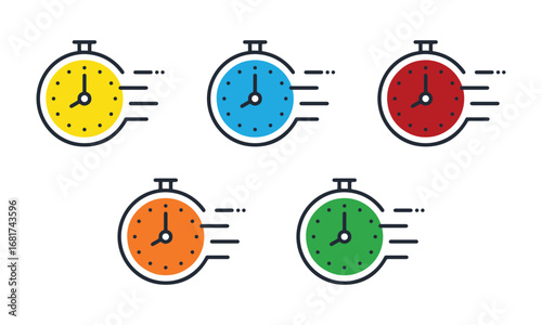 即日対応のシンプルなベクターアイコンイラスト素材 ベクター (Simple vector icon illustration of same-day service). vector illustration eps file