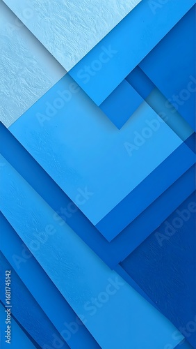 Abstract geometric pattern of layered blues