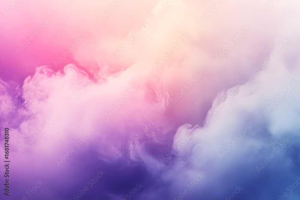 Obraz premium Ethereal clouds blending pinks purples and whites creating a dreamy and soft atmospheric effect