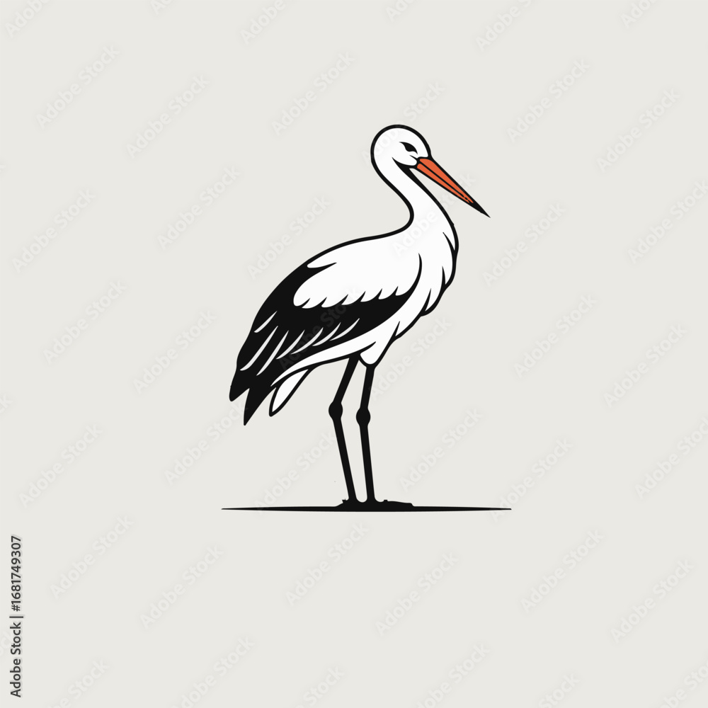 Obraz premium crane vector illustration