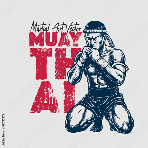 Martial Art vector_Muay Thai 1