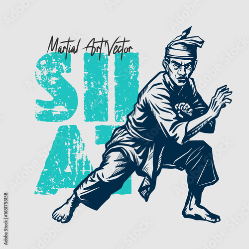 Martial Art vector_Silat Bunga 1