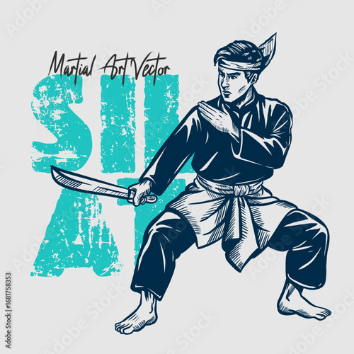 Martial Art vector_Silat Tempur 3