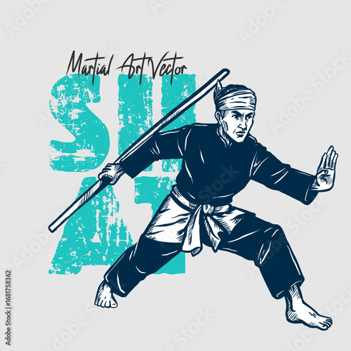 Martial Art vector_Silat Tempur 4