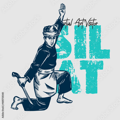 Martial Art vector_Silat Tempur 2
