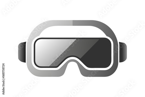 Stylized virtual reality headset icon