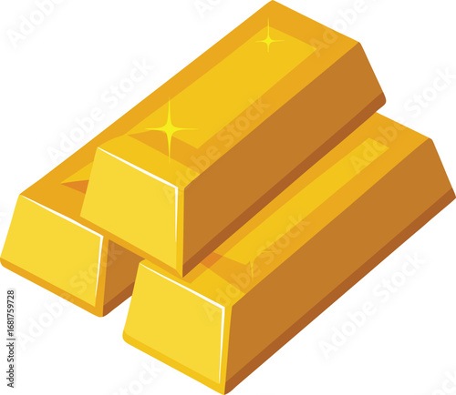 Two golden bars are artfully arranged creating a sense of wealth luxury and prosperity ideal for financial or investment themes