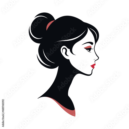 create-me-a--black-silhouette-of-a-woman-s-profile.eps
