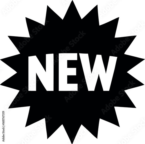 New badge, Novelty vector icon