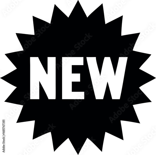 New badge, Novelty vector icon