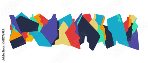 People of the future , virtual reality high technology abstract background , horizontal vector illustration