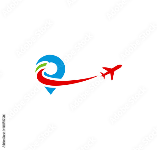 Travel go Logo. Airplane design, airplane tickets, travel agencies
