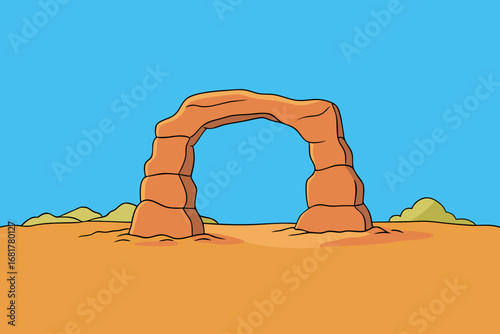arch in the desert