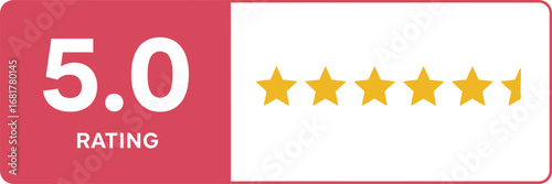 Five star rating customer reviews and feedback for best services