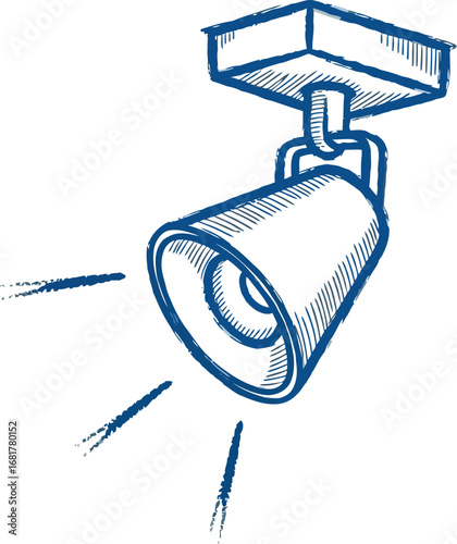 Find the best ceiling spotlight sketch drawing for home lighting