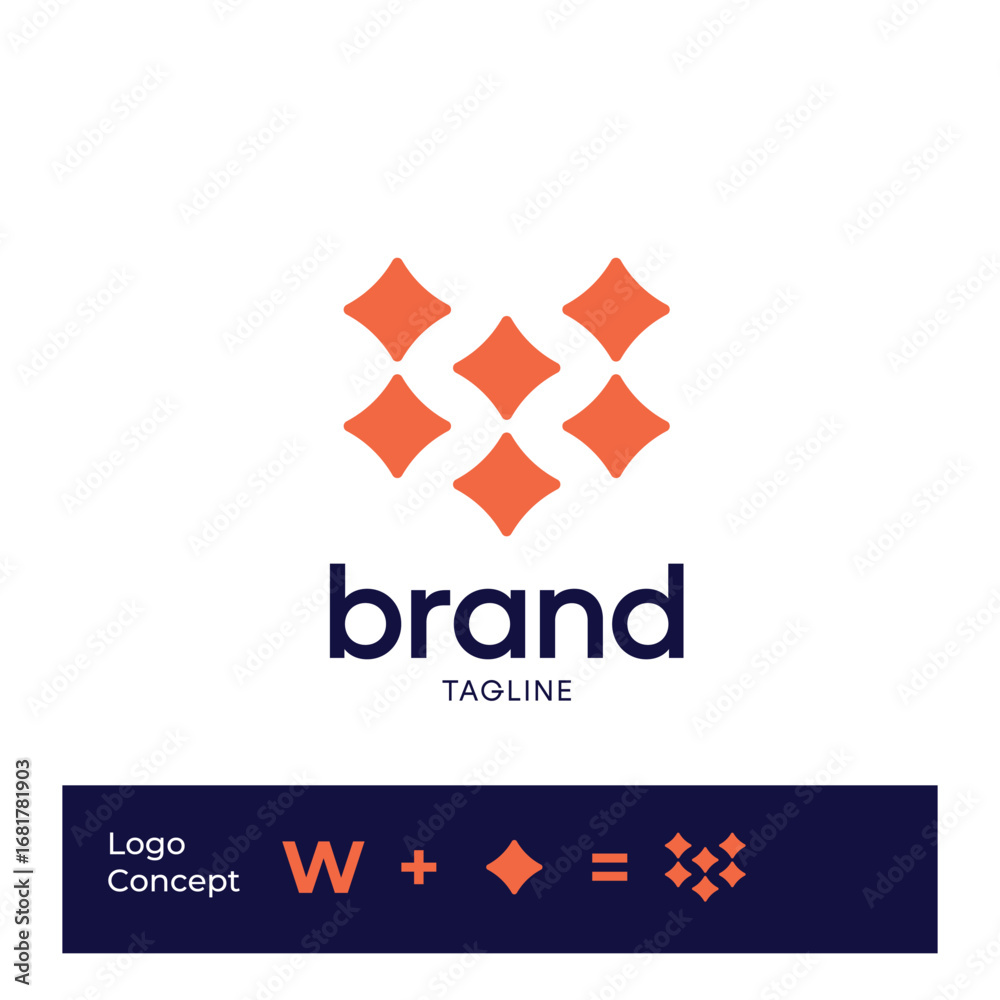 Obraz premium Diamond shape logo concept with transparent background