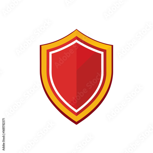 this is a digital illustration of a shield  the sh