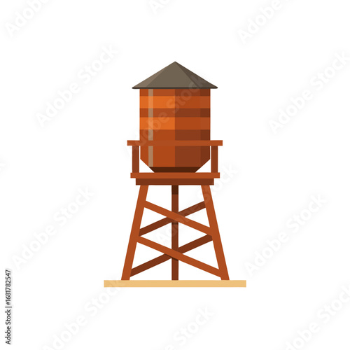 lifeguard tower isolated on white