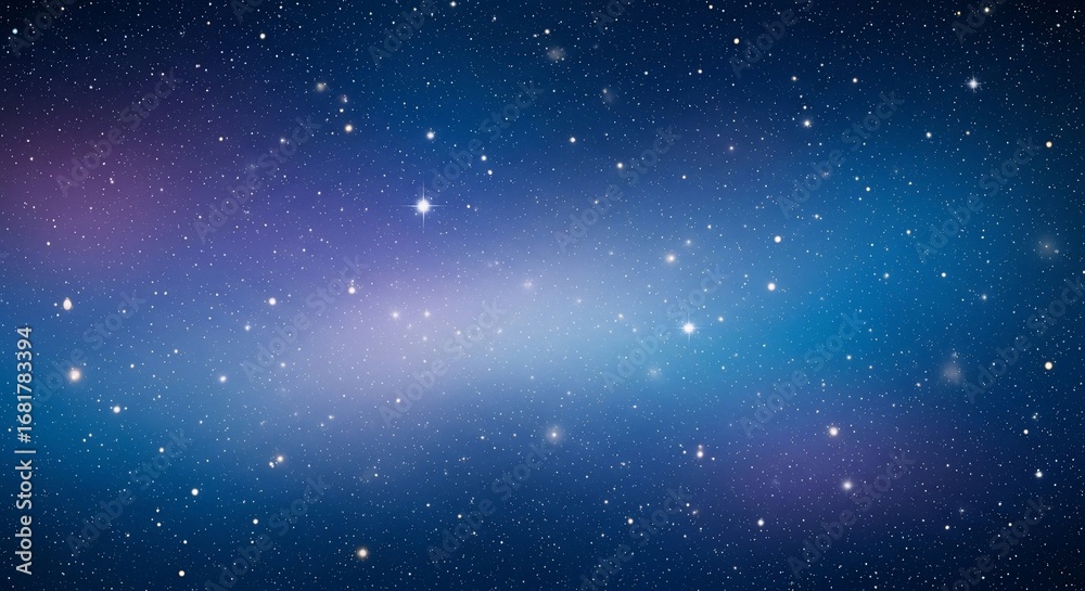 Fototapeta premium Vast Cosmic Night Sky with Twinkling Stars and Galactic Glow.