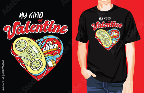 Kind valentinet t-shirt design