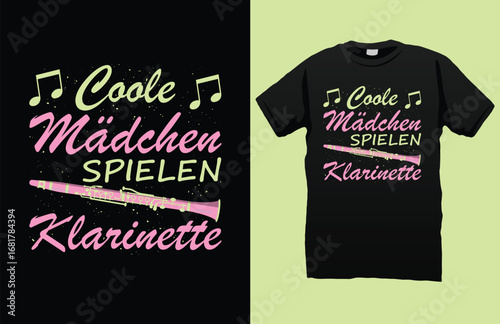 Klarinette t-shirt design
