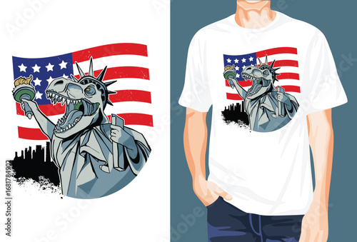 Liberty Rex t-shirt design unique idea