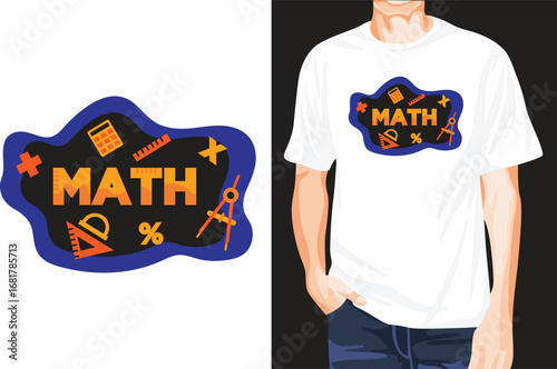 Math Classroom t-shirt design unique idea