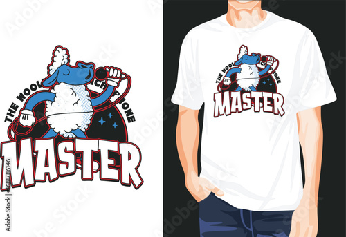 Microphone master t-shirt design unique idea