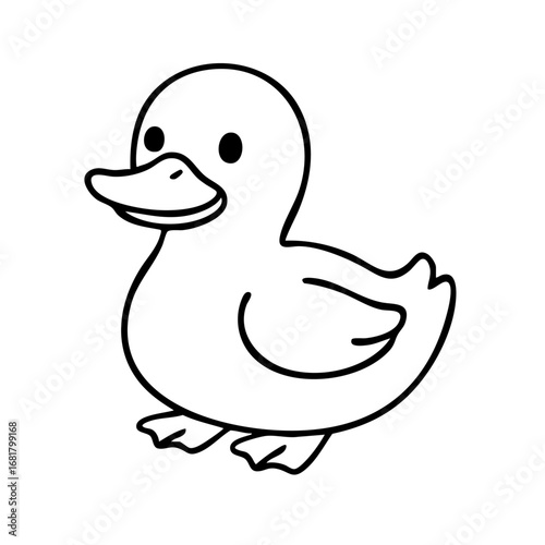 Duck coloring page