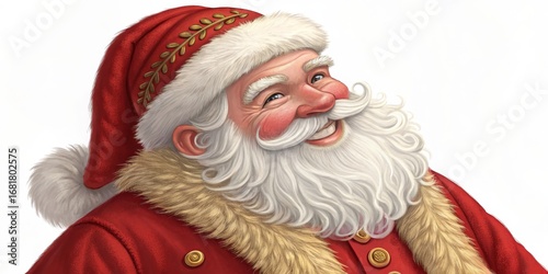 Smiling Santa Claus Digital...