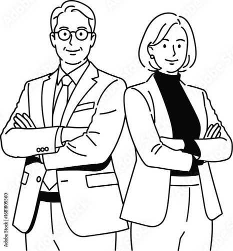 Business team professional partnership collaboration teamwork success