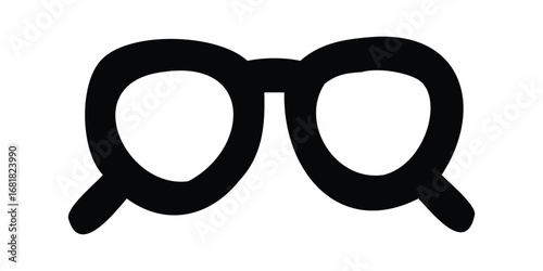 Teeth with a smile and glasses design vector illustration