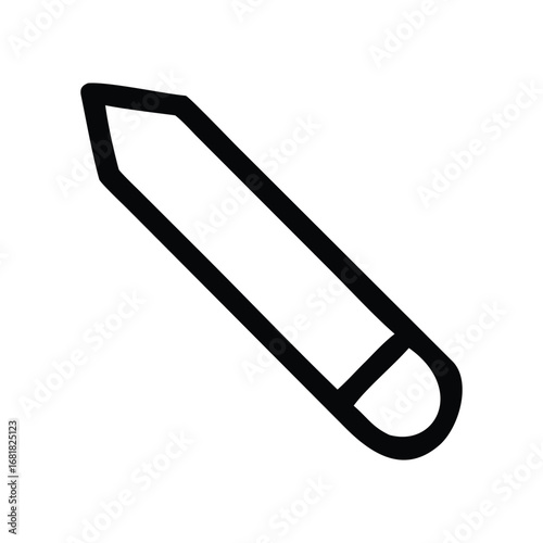 Red paper clip isolated on a white background, a common office tool for business and stationery supplies