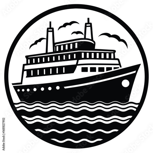 ferry vector icon