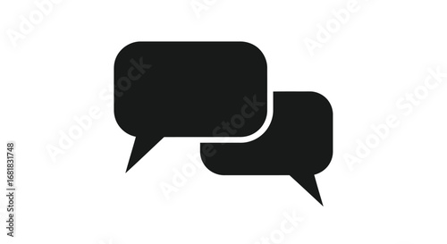 Two speech bubbles for communication