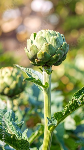 Close-up of artichoke plant