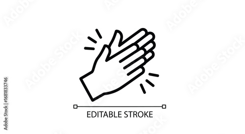 Clapping hands illustration, representing appreciation