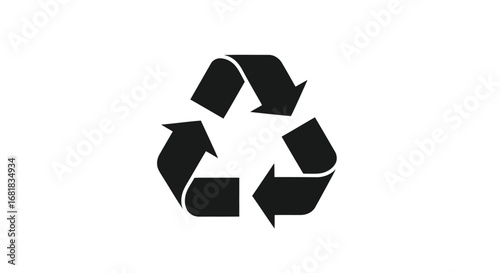 Recycle symbol with arrows in a circular motion