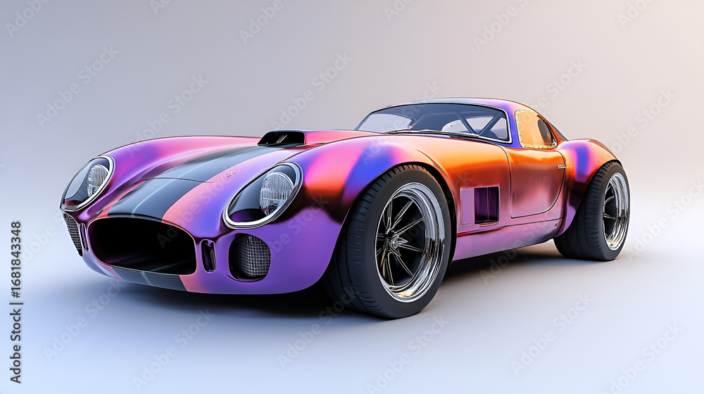 Fototapeta premium Dream car, supercar, speed in the veins