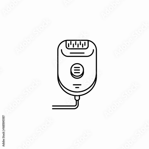 electric hair remover icon sign vector