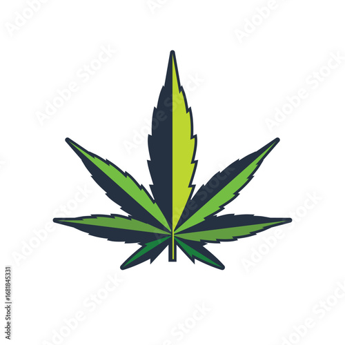 weed cannabis abstract logo modern style