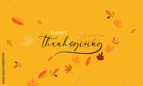 autumn background with leaves vector thanks giving